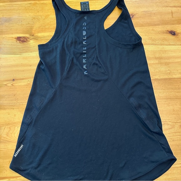Karlie Kloss Adidas black racer back tank - Picture 8 of 8